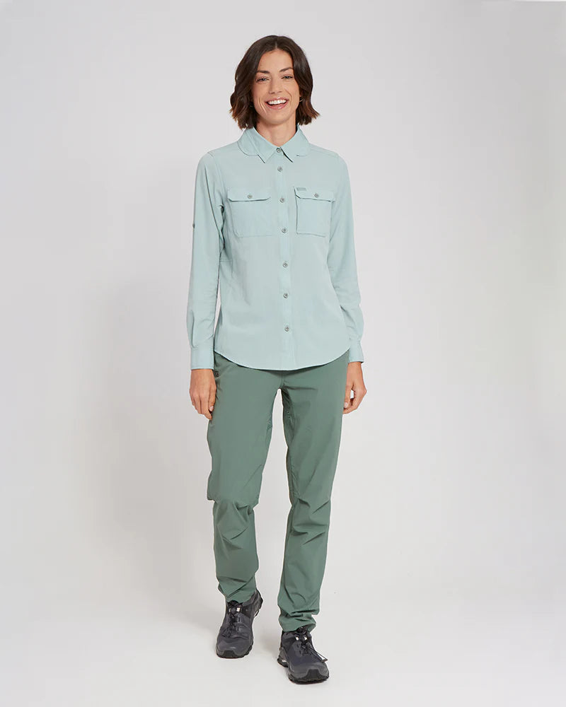 XTM WOMENS CUMBERLAND HIKING LONG SLEEVE JADE