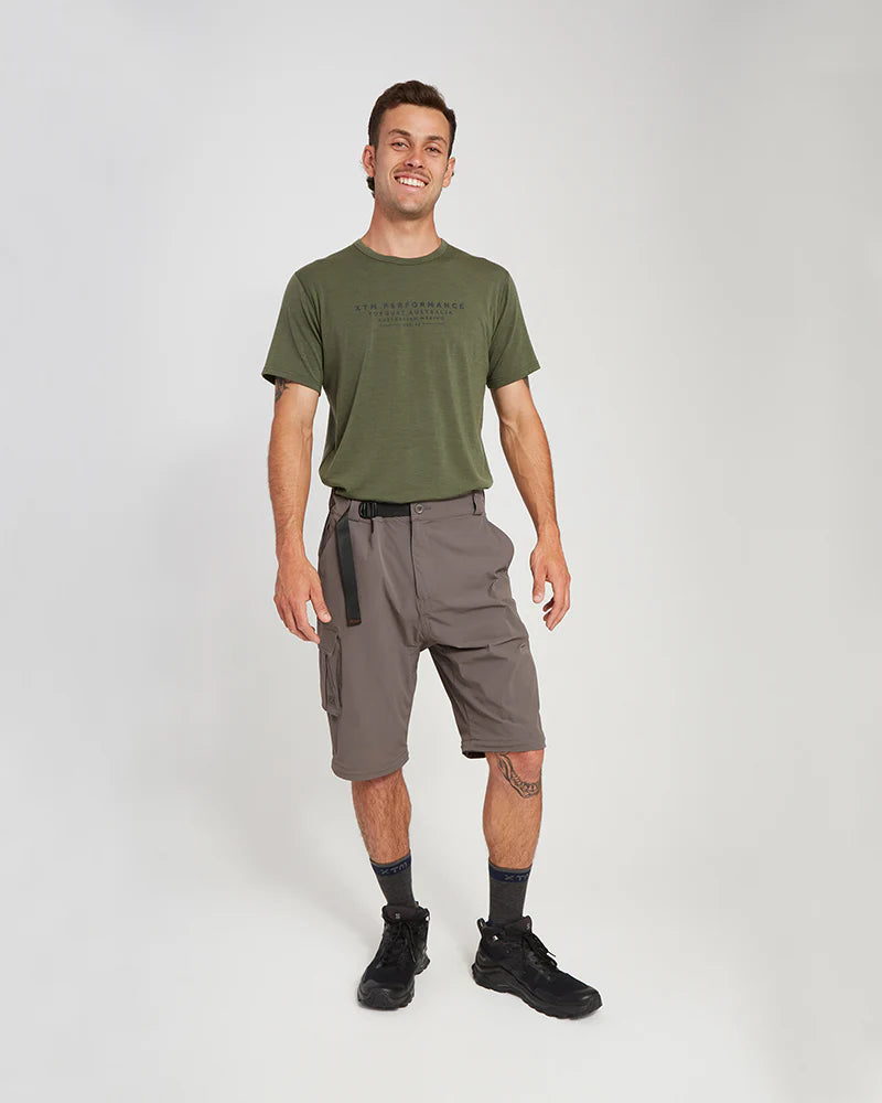 XTM MENS ADDIS HIKE SHORTS PAVEMENT