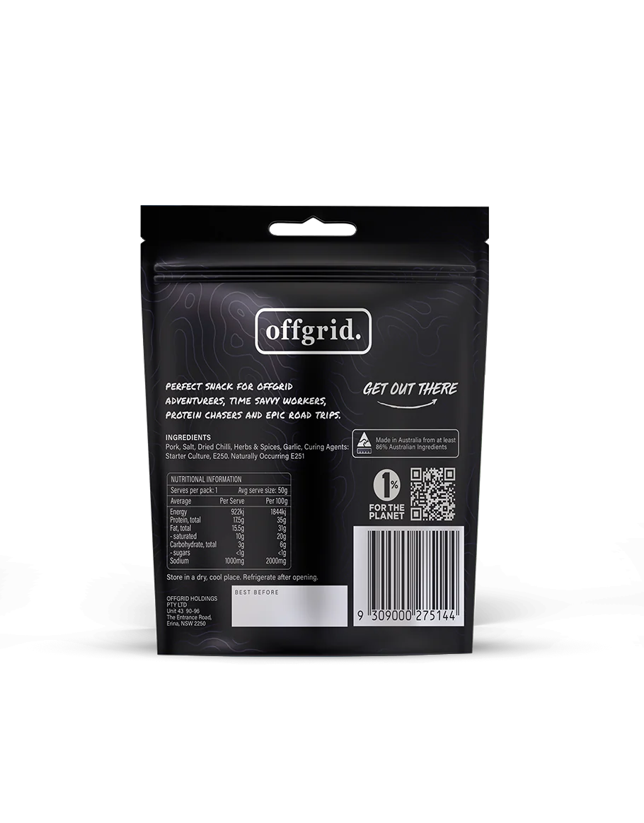 OFFGRID WOOD SMOKED SALAMI SNACK