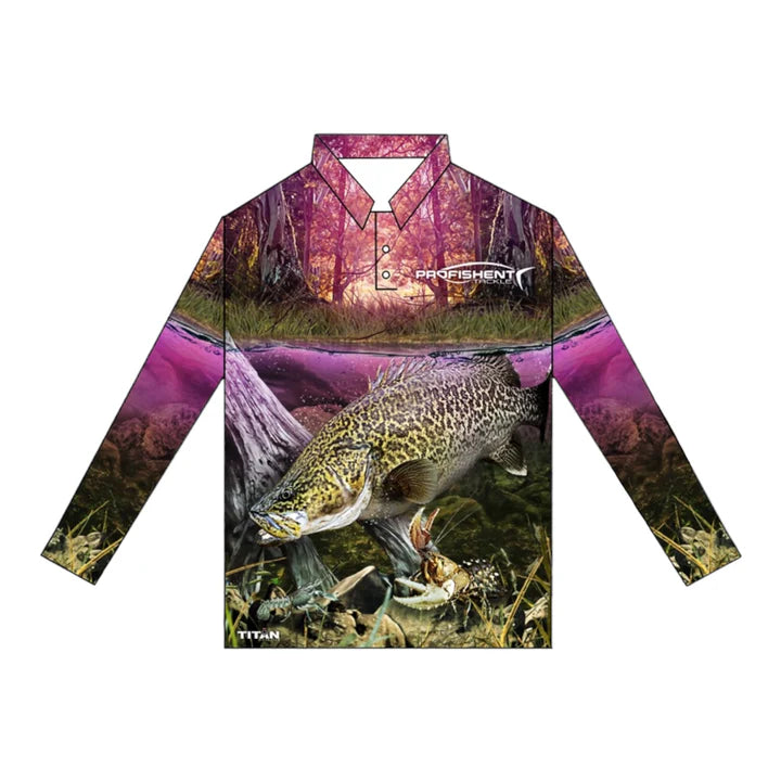 PROFISHENT TACKLE PINK COD, YAB, CRAY FISHING SHIRT
