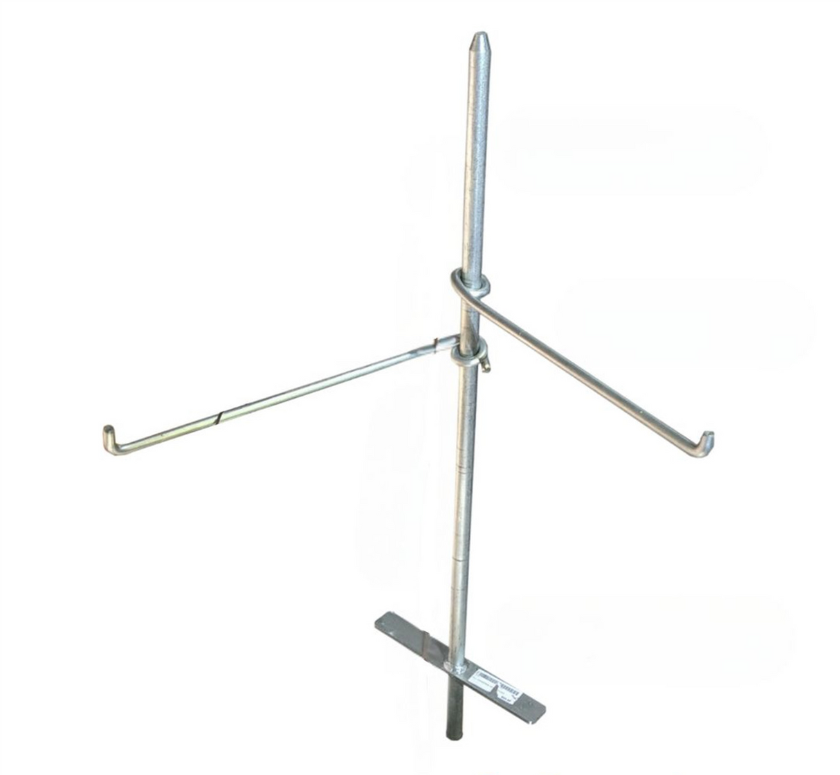 OUTDOOR MAGIC CAMPFIRE POLE WITH 2 SWINGING HOOKS