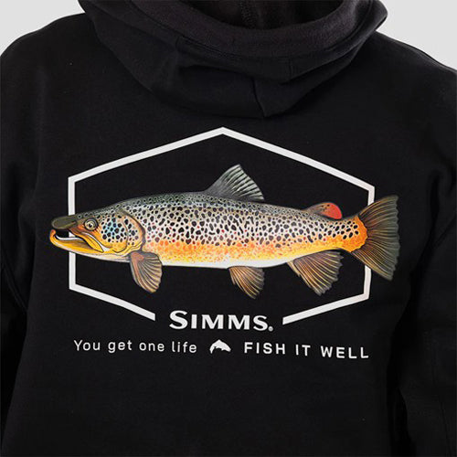 SIMMS ARTIST HOODY BROWN TROUT