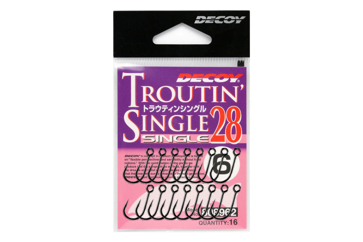 DECOY TROUTIN SINGLE 28 HOOK 16PK