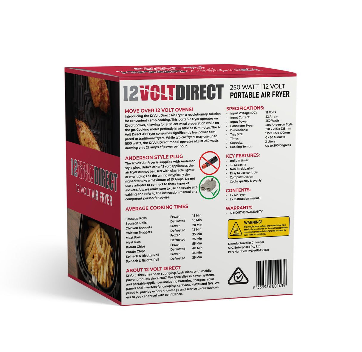 12 VOLT DIRECT AIR FRYER