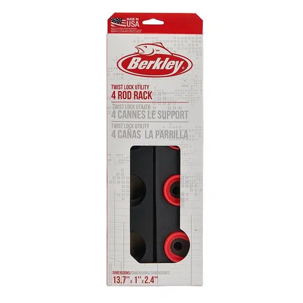 BERKLEY TWIST LOCK UTILITY 4 ROD RACK