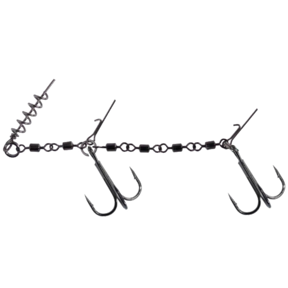 MIKADO JAWS DOUBLE EVO STINGER RIG 35KG SIZE 2/0