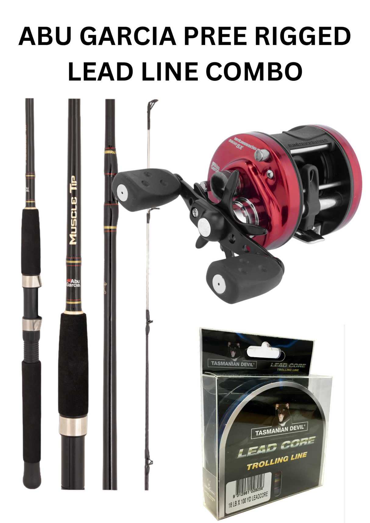 ABU GARCIA PRE RIGGED LEAD LINE COMBO