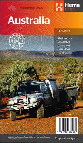HEMA MAPS AUSTRALIA 1:4,500,000