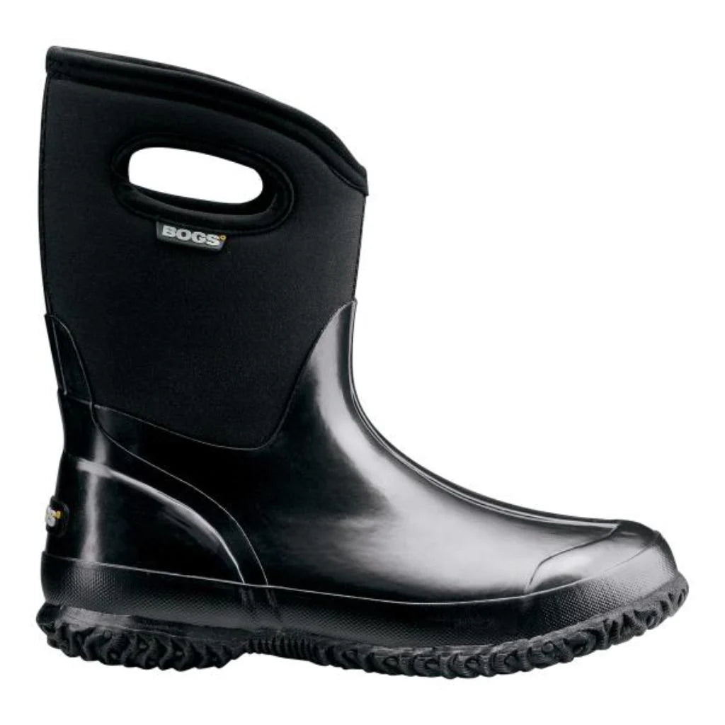 BOGS WOMEN'S CLASSIC MID HANDLE TOP BOOTS BLACK