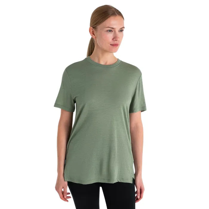 ICEBREAKER WOMEN'S MERINO 150 TECH LITE III TEE LICHEN