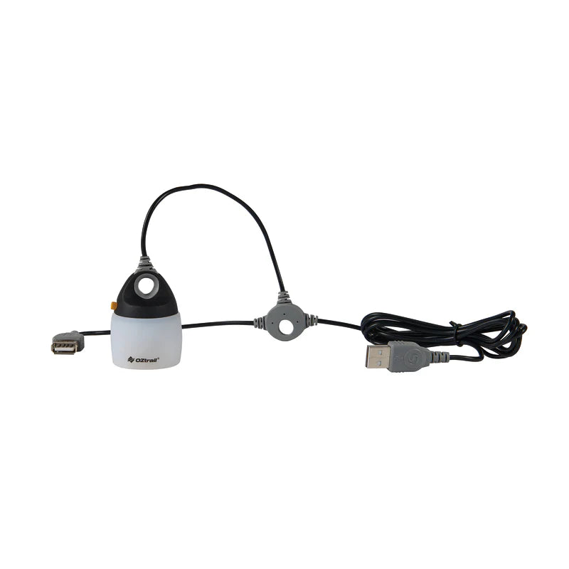 OZTRAIL LUMOS CHAINABLE USB TENT LIGHTS 4 PACK