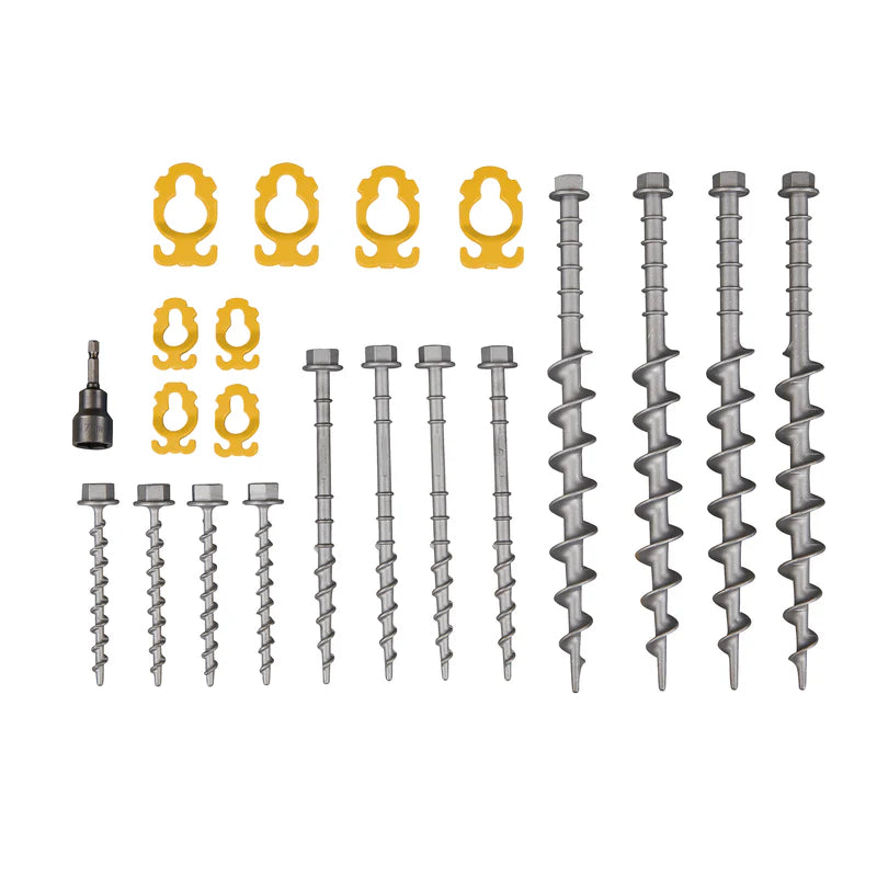 OZTRAIL SCREW IN ALUMINIUM PEG KIT 22 PIECE