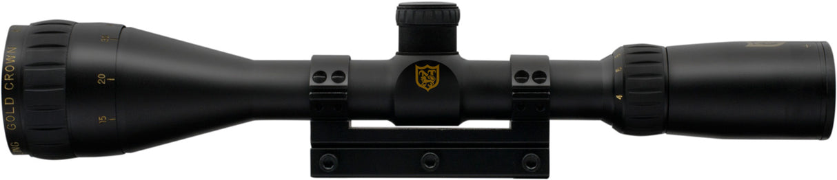 NIKKO STIRLING AIR KING 4-12X42 ADJ OBJECTIVE WITH 1PCE 3/8 MOUNTS