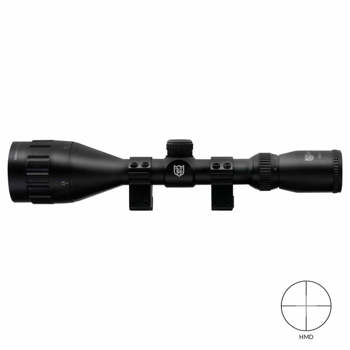 NIKKO STIRLING MOUNTMASTER 3-9X50 HALF MIL DOT WITH MOUNTS RIFLE SCOPE