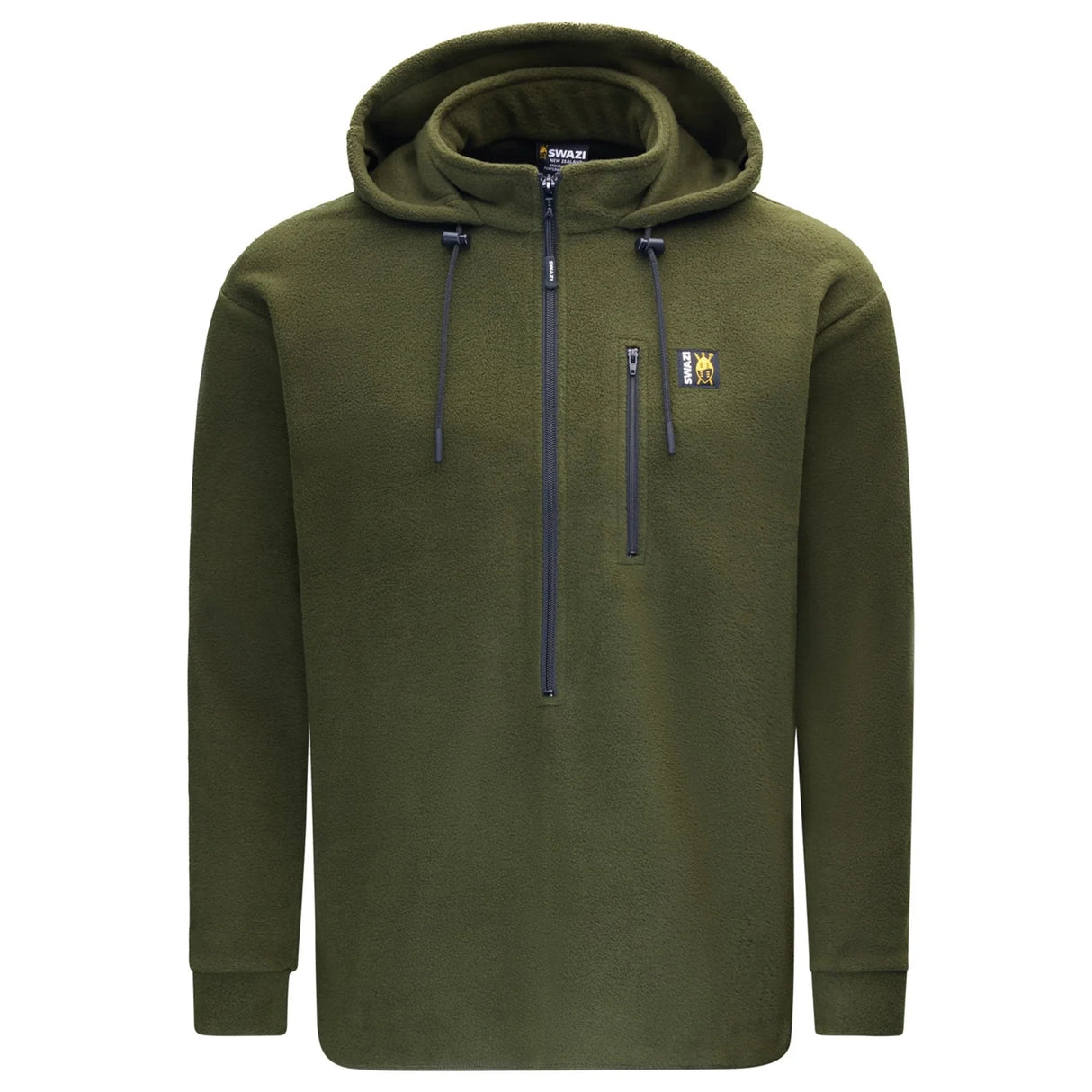 SWAZI THE HOOD FLEECE JUMPER - OLIVE