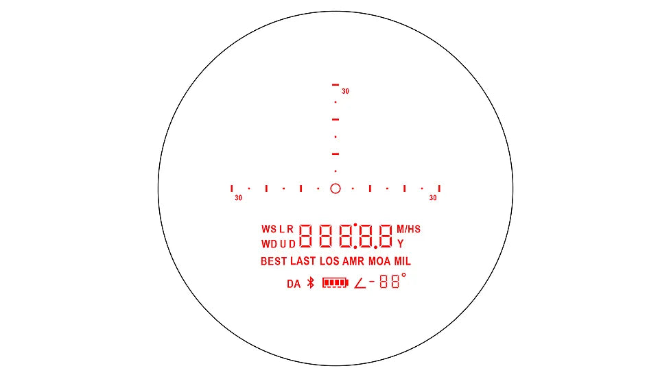 SIG SAUER SOK24704 KILO 2400 BDX 7X25 LASER RANGE FINDER WITH ILLUMINATED RETICLE
