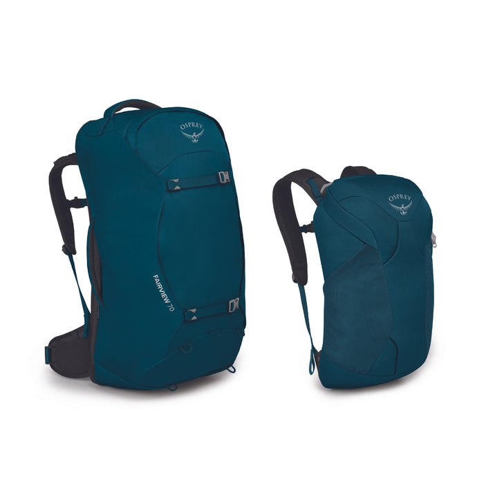 OSPREY FAIRVIEW 70 TRAVEL NIGHT JUNGLE BLUE WOMENS