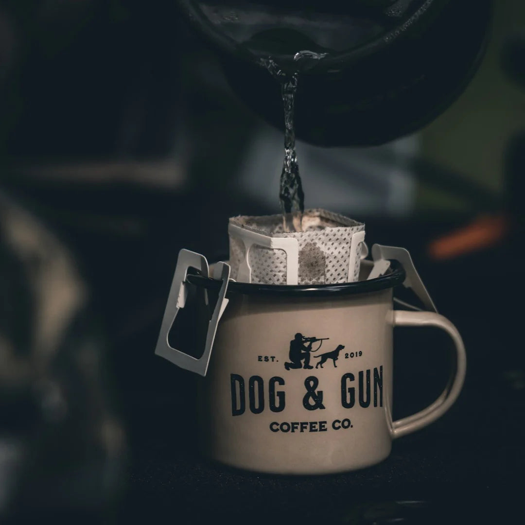 DOG & GUN COFFEE PRE LOADED DRIP FILTER COFFEE - 15 PACKET