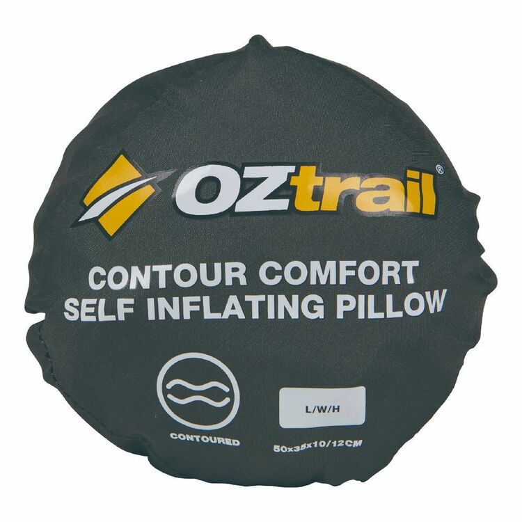 OZTRAIL SELF-INFLATING COMFORT CONTOUR PILLOW