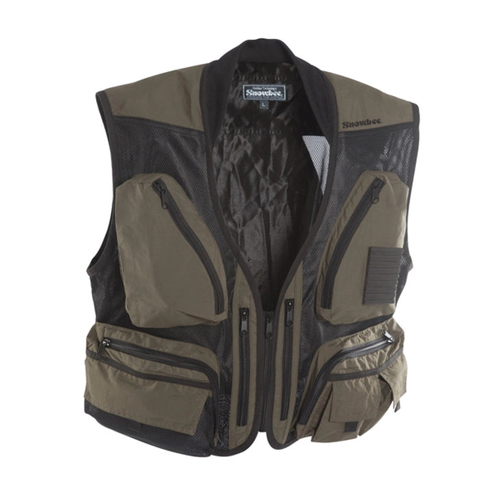 SNOWBEE SUPERLIGHT MESH OLIVE FLY VEST L