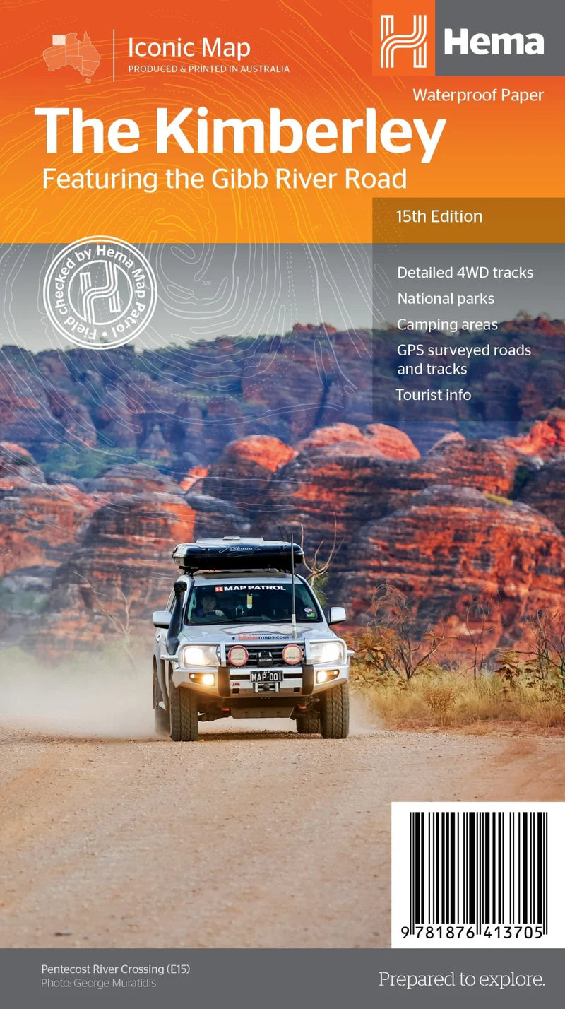 HEMA THE KIMBERLEY FEATURING GIBB RIVER ROAD 1:1,000,000 MAP