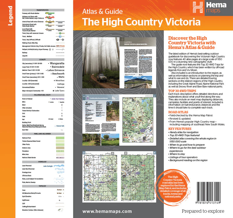 HEMA THE HIGH COUNTRY VICTORIA ATLAS AND GUIDE 3RD EDITION
