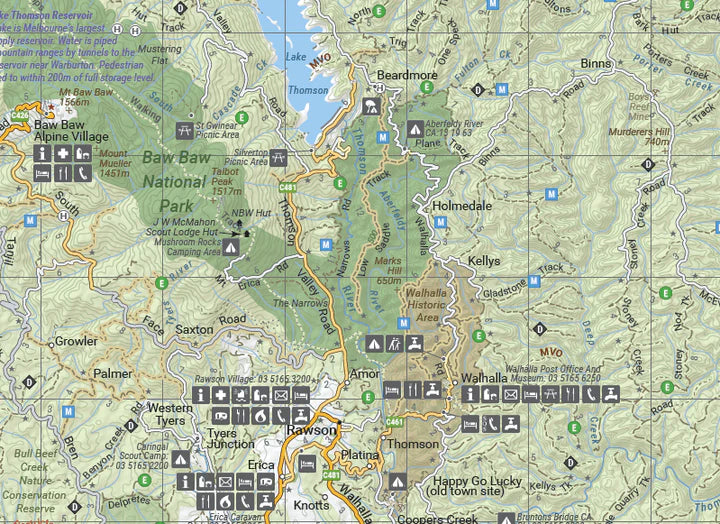 HEMA MAPS HIGH COUNTRY VICTORIA 1:200,000