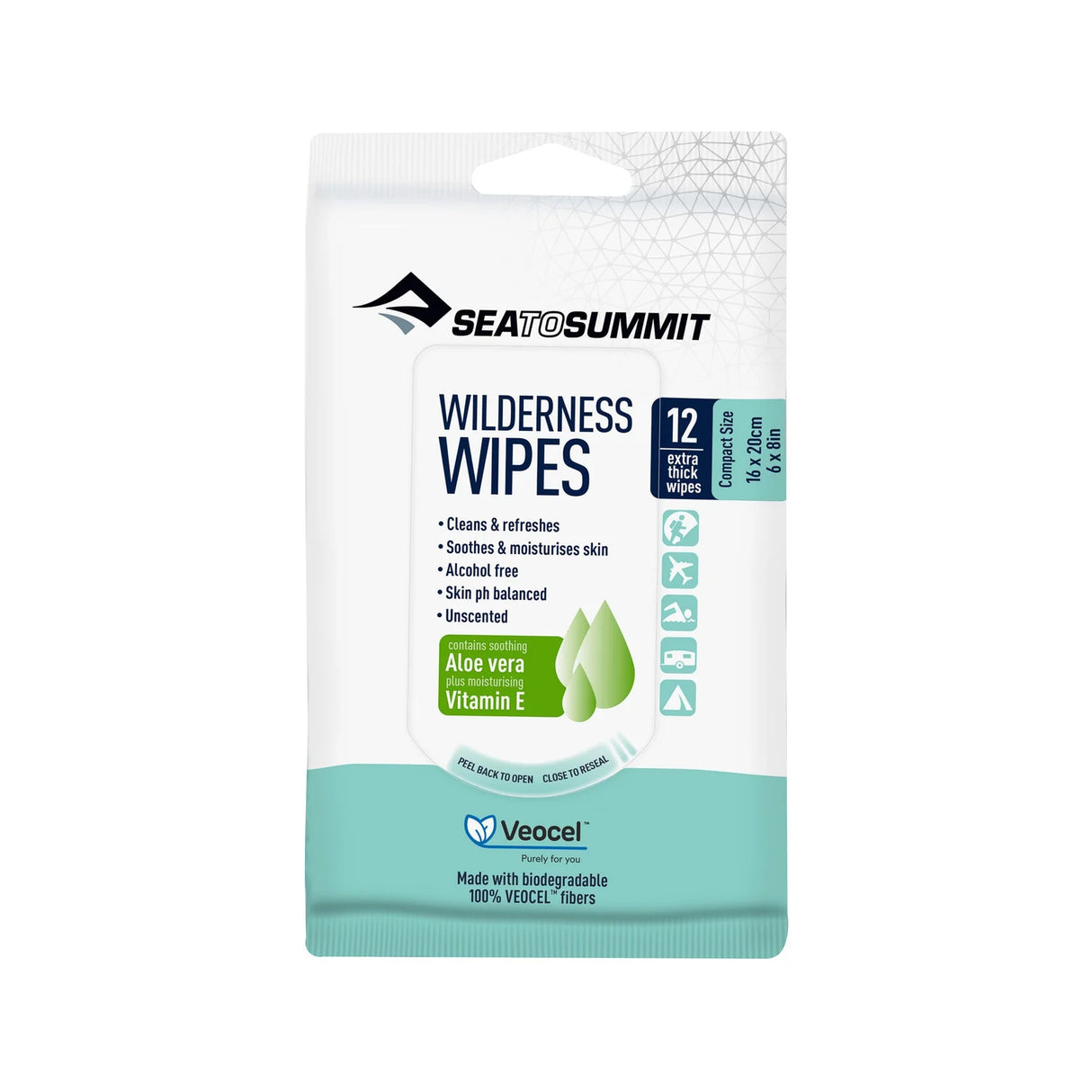 SEA TO SUMMIT WILDERNESS WIPES 12 PACK