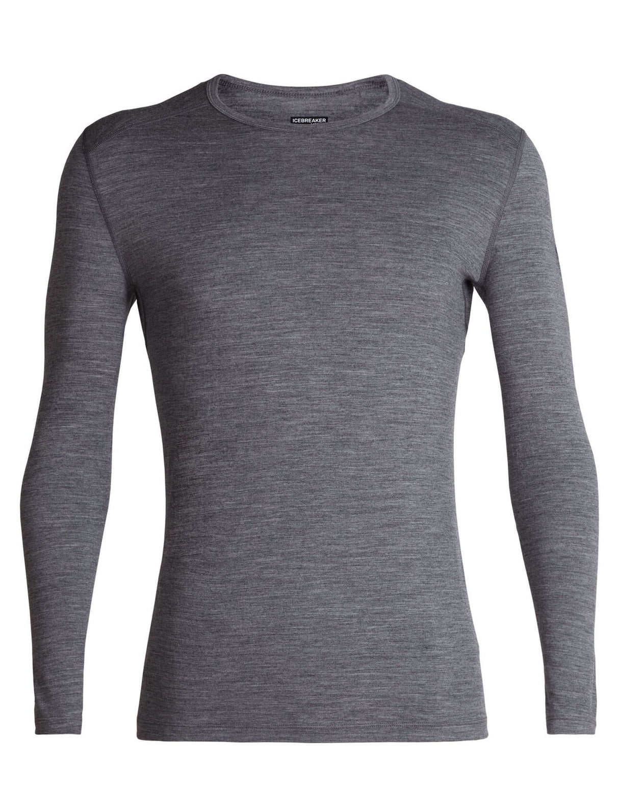 ICEBREAKER MEN'S 200 OASIS LONG SLEEVE CREWE THERMAL TOP HEATHER GREY
