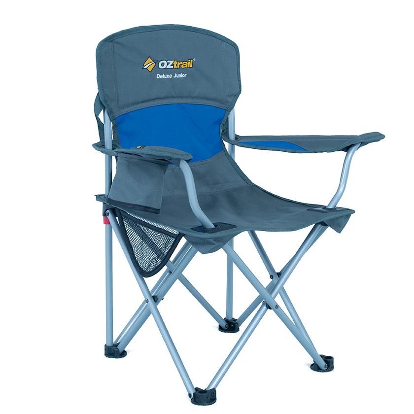 OZTRAIL DELUXE JUNIOR CHAIR BLUE