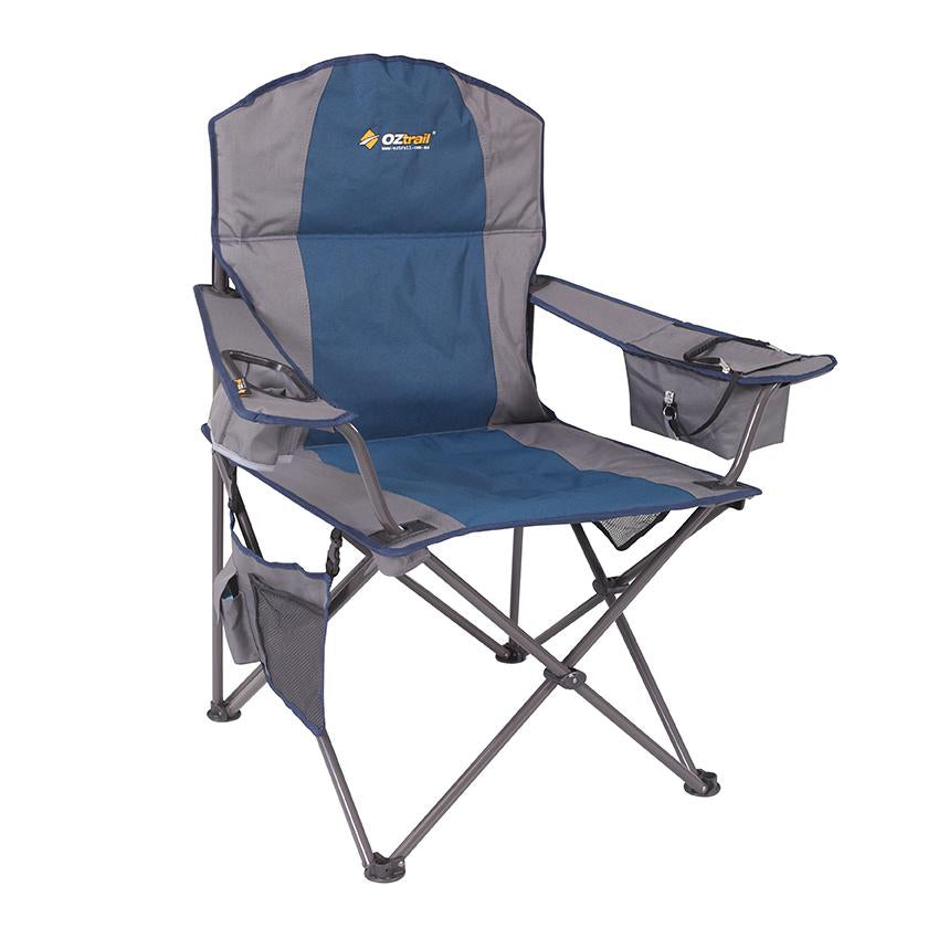 OZTRAIL COOLER ARM CHAIR BLUE