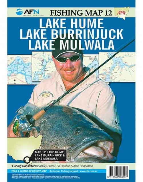 AFN LAKE HUME, BURRINJUCK, MULWALA FISHING MAP
