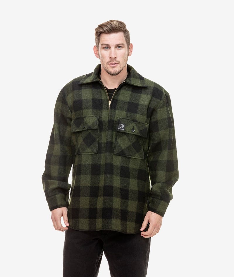 SWANNDRI RANGER SHIRT OLIVE/BLACK
