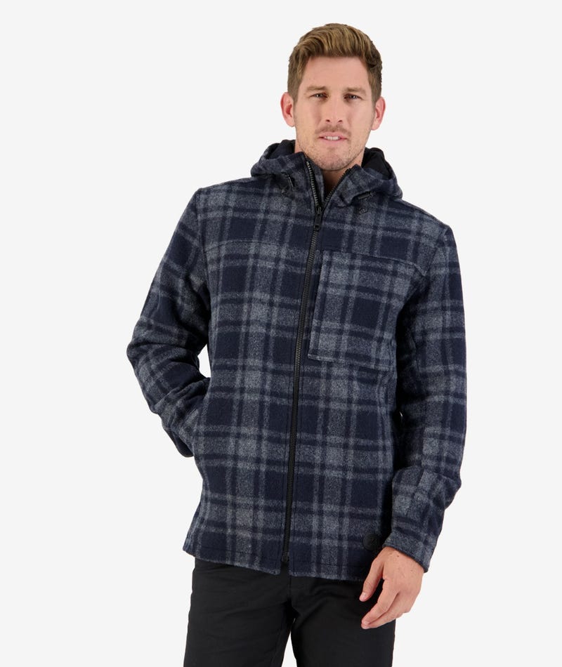 SWANNDRI HUDSON HOODY INK CHECK
