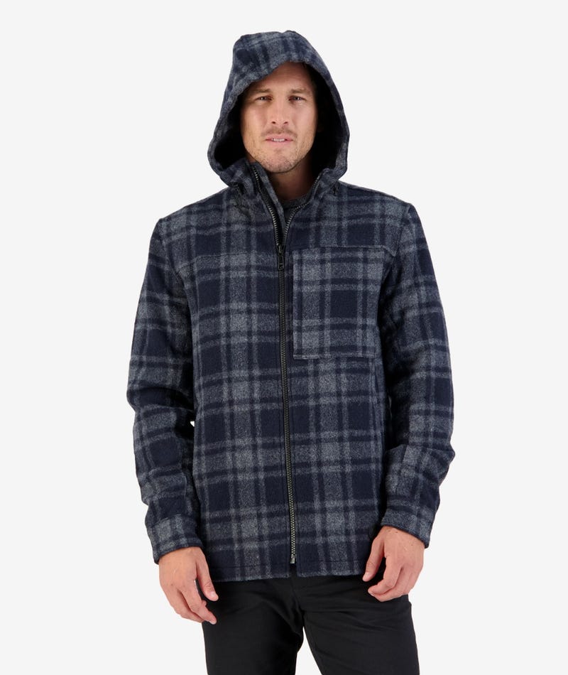 SWANNDRI HUDSON HOODY INK CHECK