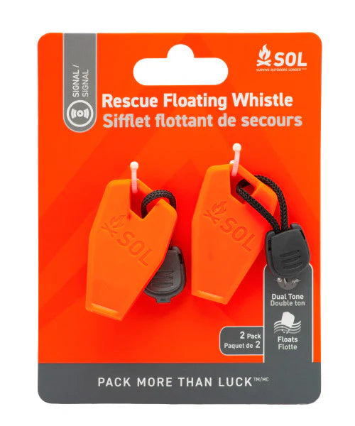 SURVIVE OUTDOORS LONGER RESCUE FLOATING WHISTLE