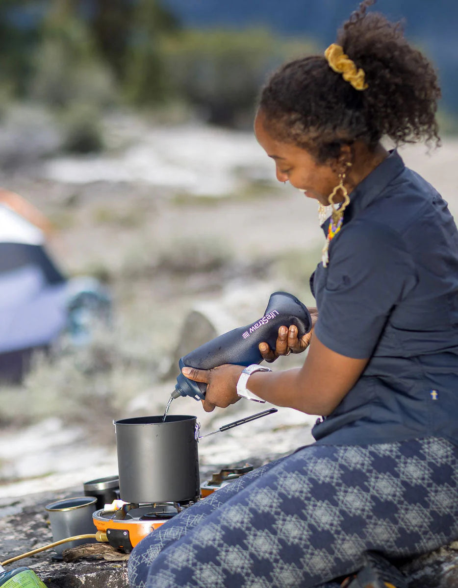 LIFESTRAW PEAK SERIES COLLAPSIBLE SQUEEZE BOTTLE WITH FILTER
