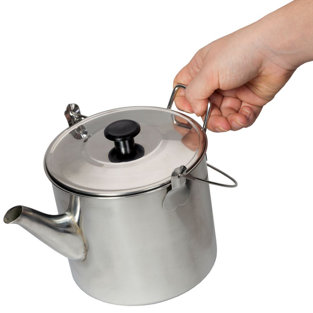 CAMPFIRE BILLY TEAPOT STAINLESS STEEL 1.8L