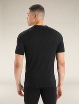 ICEBREAKER MENS 200 OASIS CREW BLACK
