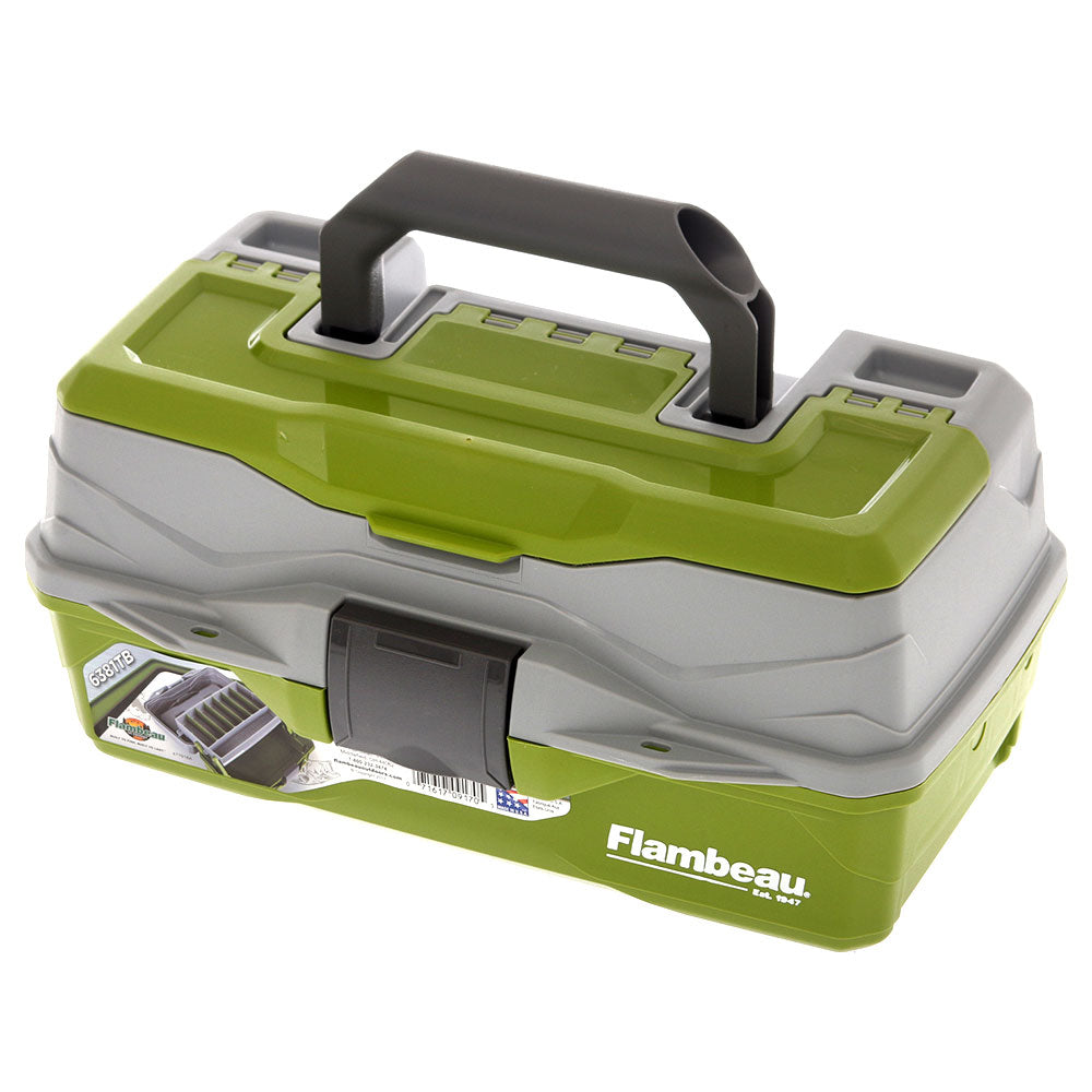 FLAMBEAU 1 TRAY TACKLE BOX GREEN