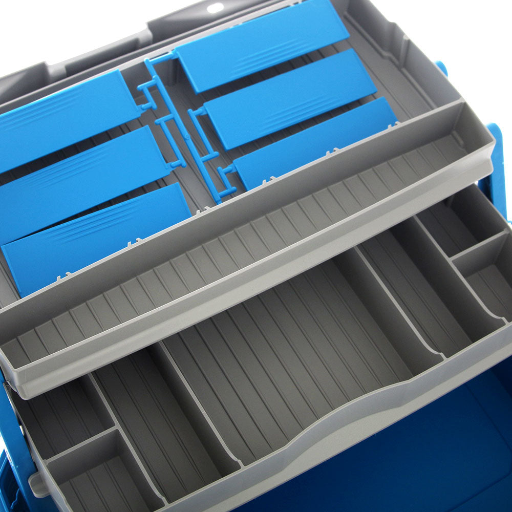 FLAMBEAU 2 TRAY TACKLE BOX BLUE