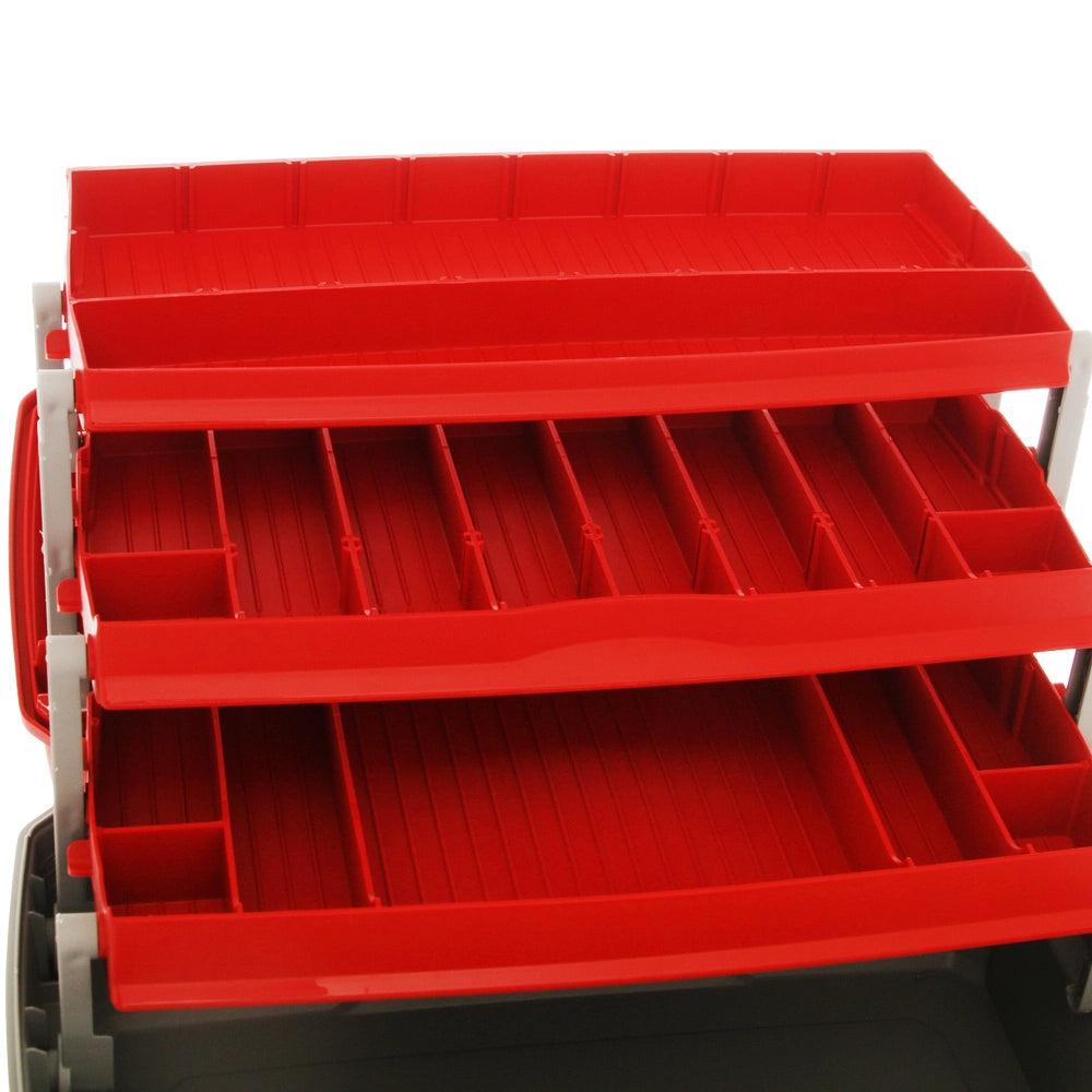 FLAMBEAU 3 TRAY TACKLE BOX RED
