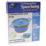 COLLAPSIBLE SPACE SAVING PRODUCTS COLLAPSIBLE SILICONE 2.5L POT