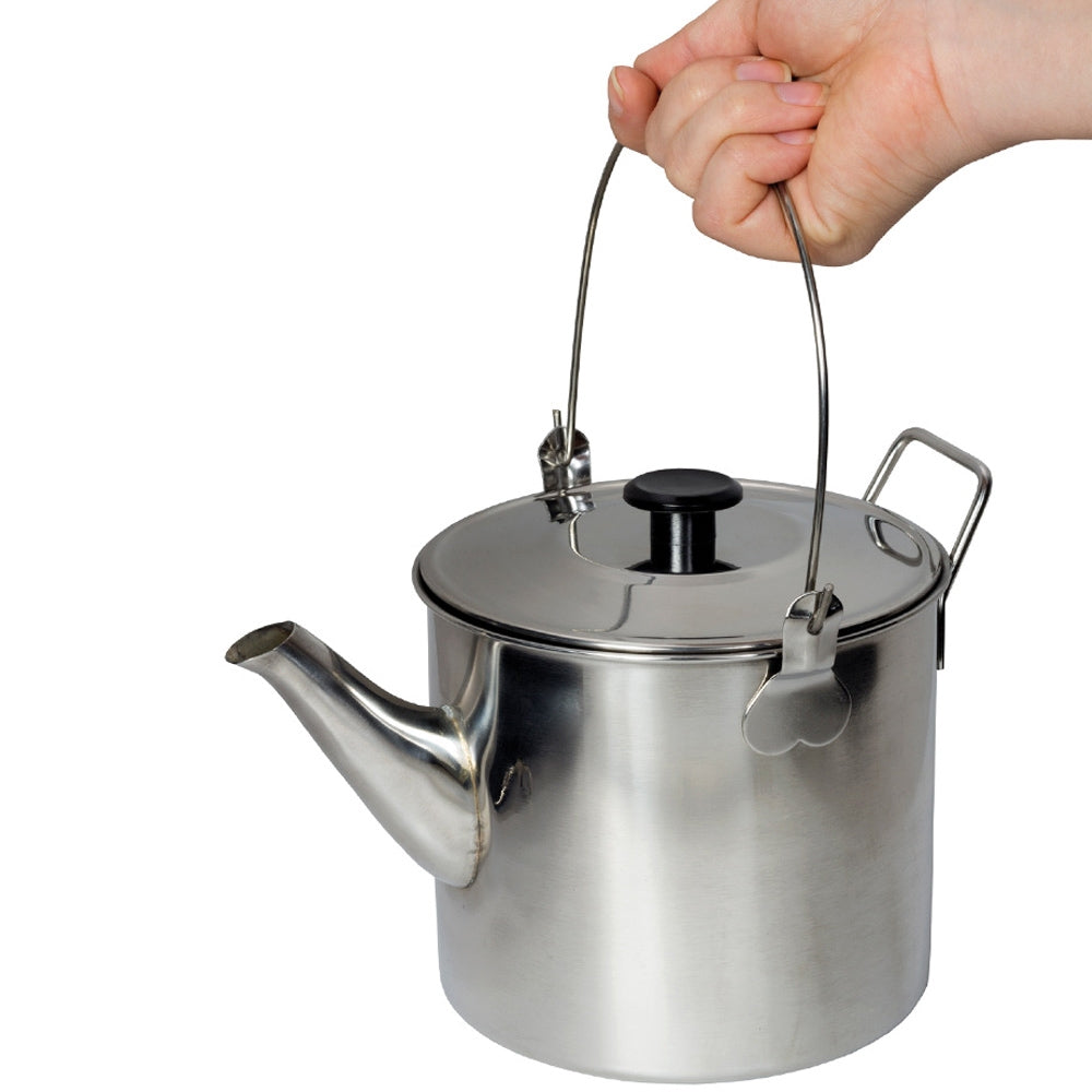 CAMPFIRE BILLY TEAPOT STAINLESS STEEL 1.8L
