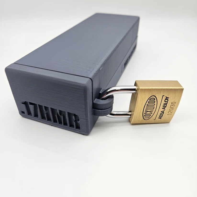 HOMELAND TACTICAL 17HMR 22WMR LOCKABLE AMMO BOX 100 ROUND