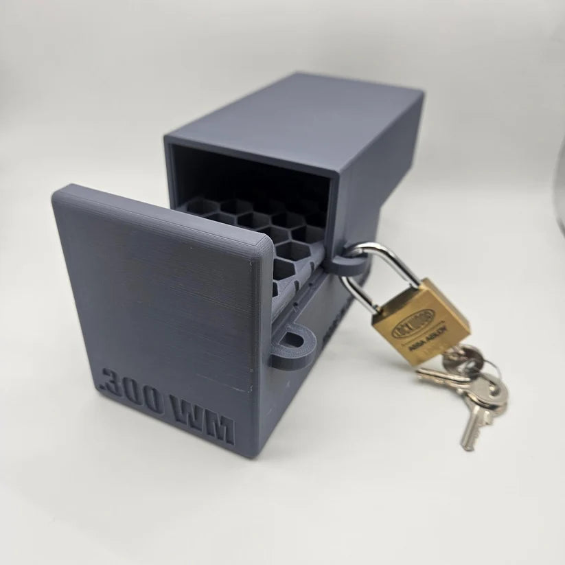 HOMELAND TACTICAL 300WM 338WM 7MM RM 303 BRIT LOCKABLE AMMO BOX 40 ROUND