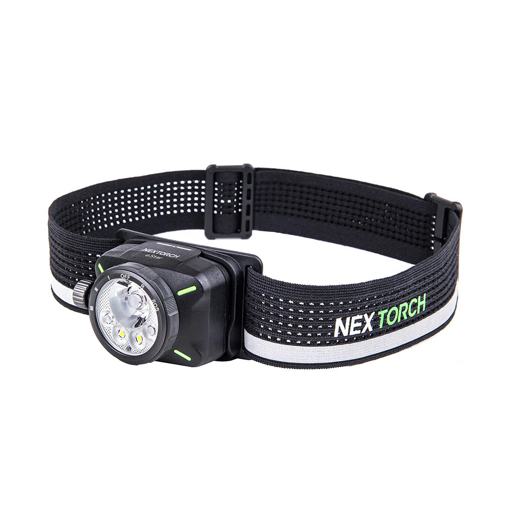 NEXTORCH ESTAR 1300 LUMENS WHITE/RED BEAM RECHARGEABLE HEADTORCH