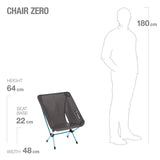 HELINOX CHAIR ZERO BLUE BLACK  LIGHTWEIGHT CHAIR