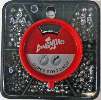 DINSMORES BOX 5 COMPARTMENT SPLIT SHOT