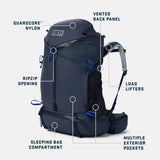 YETI SKALA 60L WOMENS HIKING PACK RIDGELINE M/L